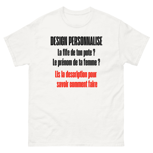 T-shirt personnalisé à la demande